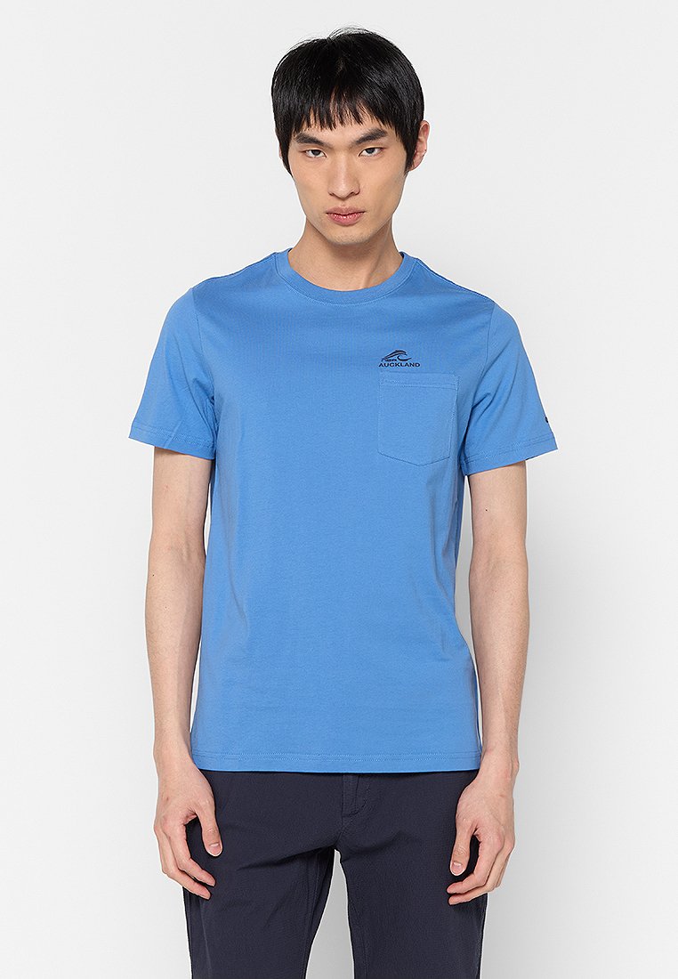 NZA New Zealand Auckland T-shirt basic blauw NZA New Zealand Auckland T-shirt basic blauw