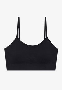 Even&Odd active 2 PACK ESSENTIAL SEAMLESS LIGHT SUPPORT SPORTS BRA - Αθλητικό σουτιέν ελαφριάς στήριξης - beige/black