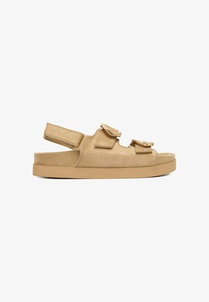 DeeZee, DEEZEE WOMEN'S SANDALS BEIGE - Plateausandalette - beige