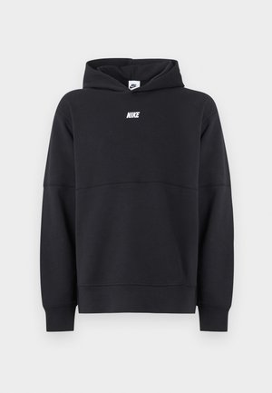 Nike Sportswear, CLUB VARSITY HOODIE - Φούτερ με κουκούλα - black/white