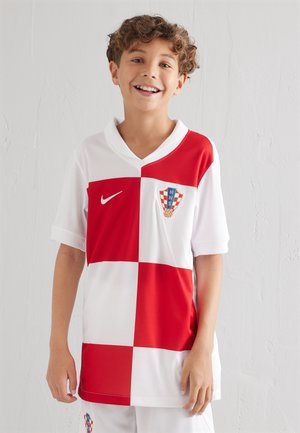 Nike Performance CROATIA STADIUM HOME UNISEX - Fußball-Trikot - white/university red