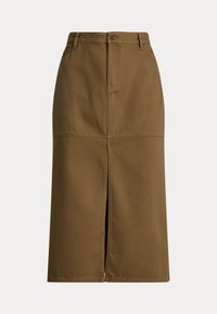 DENIM MAXISKIRT - Jeansrok - honey tan wash