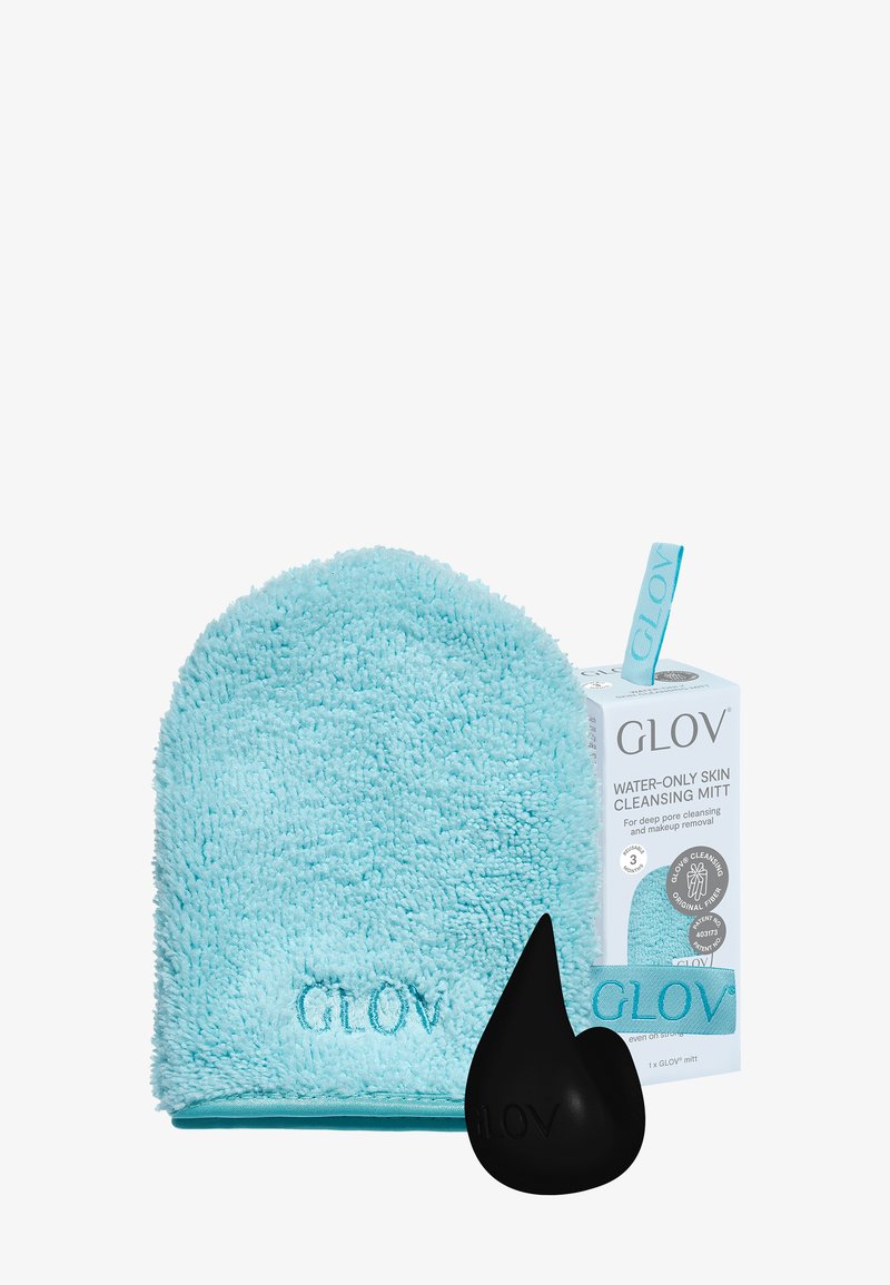 Glov GLOV® WATER-ONLY MAKEUP REMOVER AND SKIN CLEANSING MITT + HOOK - Skincare Set - blue lagoon