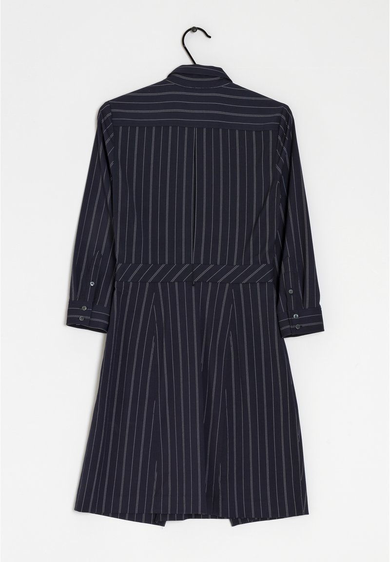 banana republic navy shirt dress Stretch-cotton Poplin Pintuck Shirt Dress