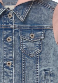 Abercrombie & Fitch CROPPED - Farkkutakki - blue denim