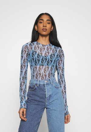 TRIBAL LOVE - T-shirt à manches longues - black/blue