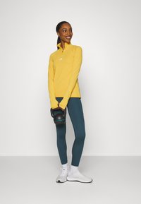 adidas Performance TECHFIT COLD.RDY 1/4 ZIP LONG SLEEVE - Longsleeve - preloved yellow