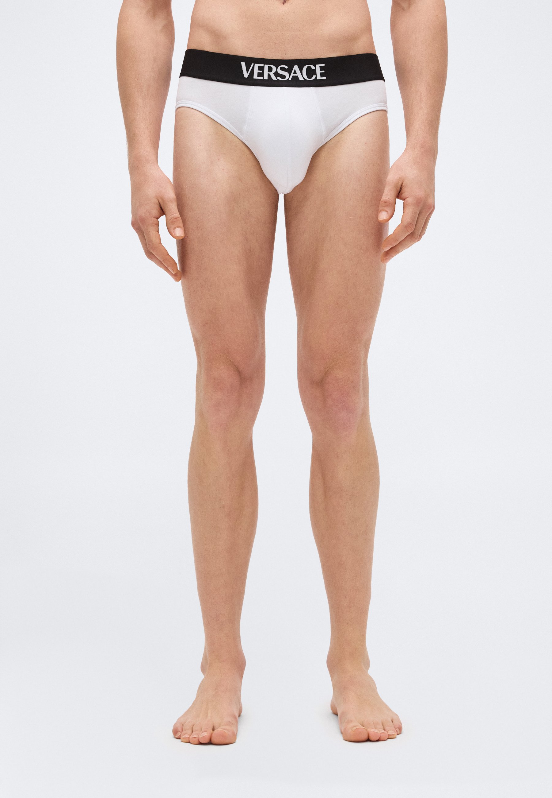 Versace ESSENTIAL LOGO 3 PACK - Briefs - white - Zalando.ie