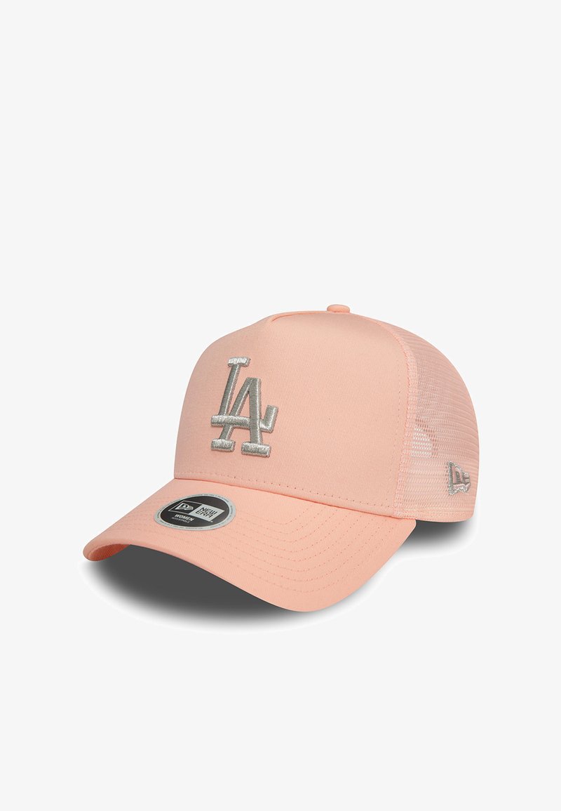 New Era METALLIC TRUCKER ADJUSTABLE LA DODGERS - Cap - rosa silber
