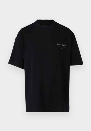 AllSaints UNDERGOUND CAMO - T-shirt con stampa - jet black