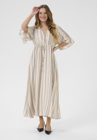 Culture Maksi suknelė - blue brown stripe