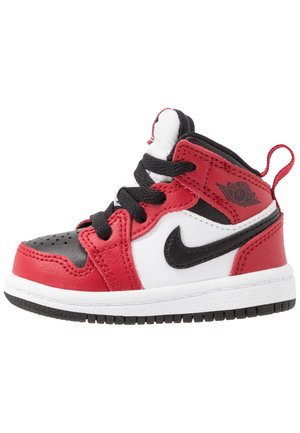 Jordan 1 MID BT UNISEX - Basketsko - black/gym red