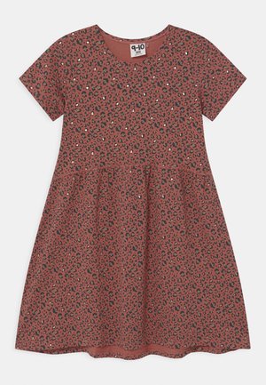 FREYA SHORT SLEEVE - Žerzejové šaty - chutney/gold