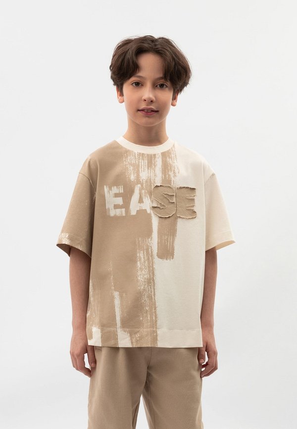 T-Shirt print - beige