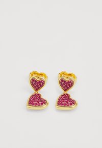 WITH ALL MY HEART PAVE DROP EARRINGS - Korvakorut - red