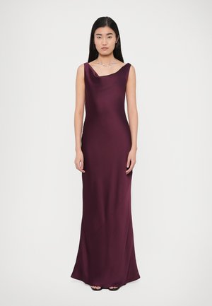 DROP SHOULDER MARIA GOWN - Iltapuku - plum