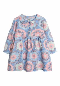 JoJo Maman Bébé PATCHWORK FLORAL PETER PAN REGULAR FIT - Denné šaty - pink