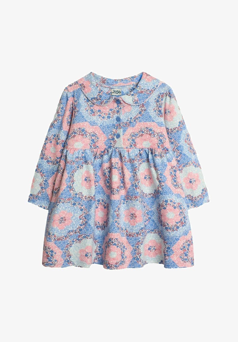 JoJo Maman Bébé PATCHWORK FLORAL PETER PAN REGULAR FIT - Dienas kleita - pink