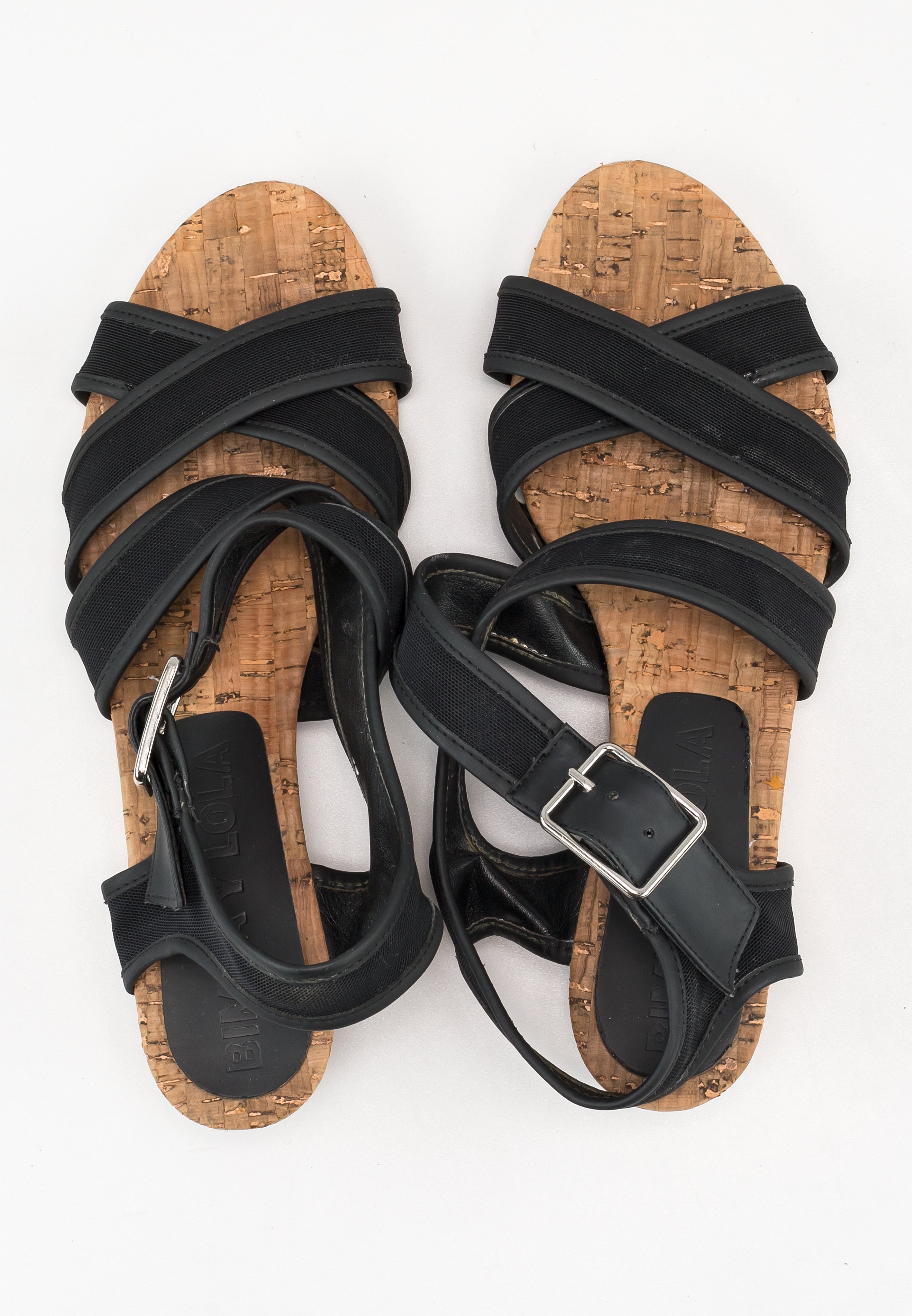 Bimba Y Lola Sandalias de cuña - black/multicolor - Zalando.es