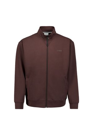 NO EXCESS, ZIP-UP SWEAT JACKET - Sweat zippé - dark brown