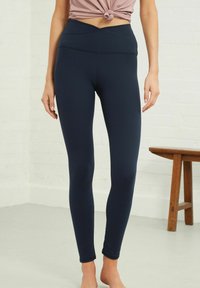 Next - YOGA - Tajice - navy wrap waist Minijatura 1