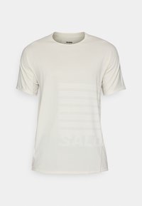 Salomon SENSE TEE - Spordi T-särk - rainy day/white