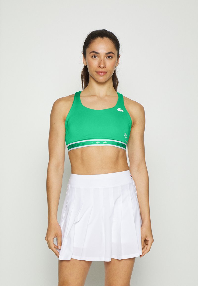 Lacoste Sport BRA ACTIVE Medium support sports bra clover green