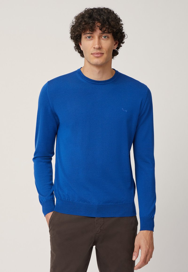 Harmont & Blaine GIROCOLLO CON LOGO - Maglione - blu denim