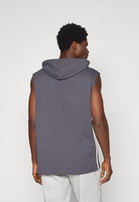 Champion SLEEVELESS HOODIE - Marškinėliai su spaudiniu - dark grey