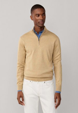 1/2 ZIP - Jersey de punto - sand