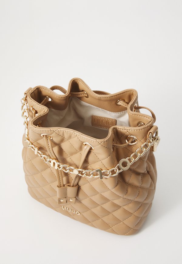 BUCKET - Cross body bag - cammello2