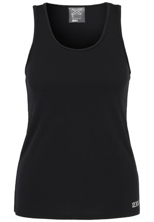 2XU AERO SINGLET - Top - black silver reflective