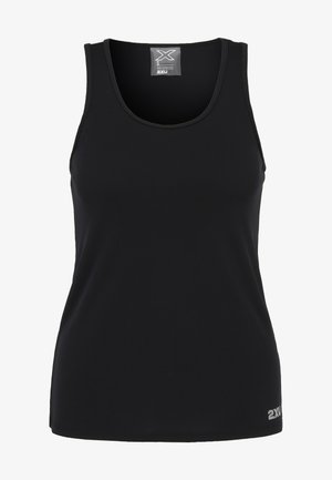 2XU AERO SINGLET - Top - black silver reflective