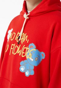 Bershka Felpa con cappuccio - red
