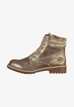 Marco Tozzi, Bottines à lacets - gold-coloured