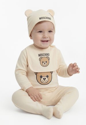 MOSCHINO BABYGROW BIB HAT SET - Bonnet - beige