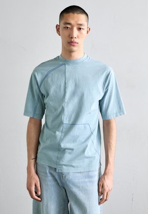 OBLIQUE - T-shirt imprimé - grey/green tourmaline