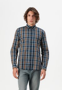 TOM TAILOR CHECKED - Overhemd - navy blue