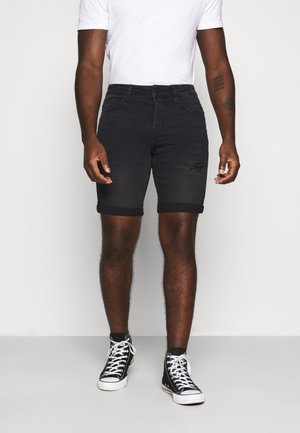 Jeans Shorts - black denim