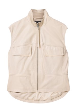 AllSaints, FLOR GILET - Læderjakker - antique white