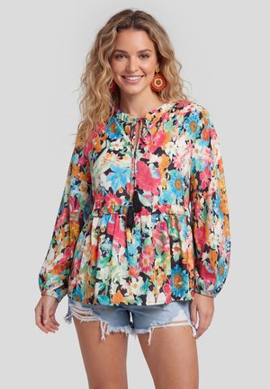 IZIA IZIA BLOUSE - Blúzka - multicolour pink