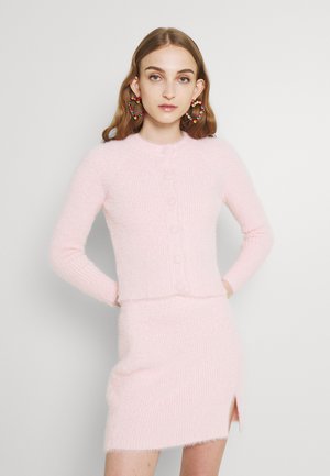 BUTTON THROUGH CROP CARDIGAN - Kofta - pale pink
