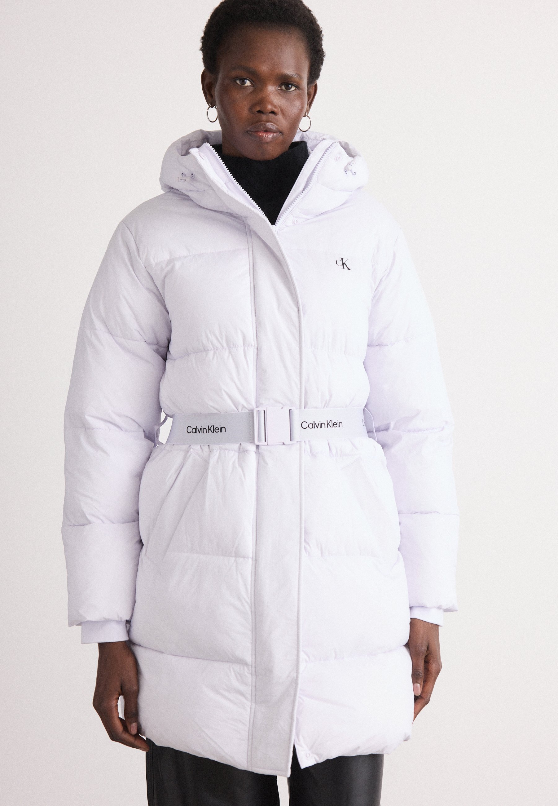 Calvin Klein Jeans BELTED LONG PUFFER Wintermantel lacey lilac
