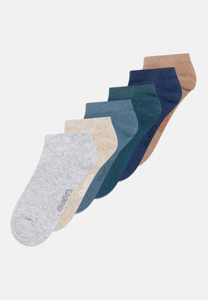 SNEAKER PLAIN 6 PACK - Nogavice - beige/jade/blue