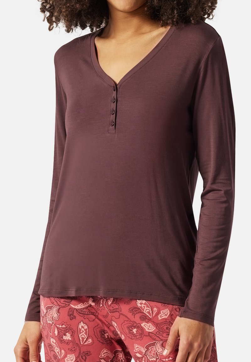 Schiesser Mix & Relax Shirt 1/1 Arm dames pyjamatop Schiesser Mix & Relax Shirt 1/1 Arm dames pyjamatop