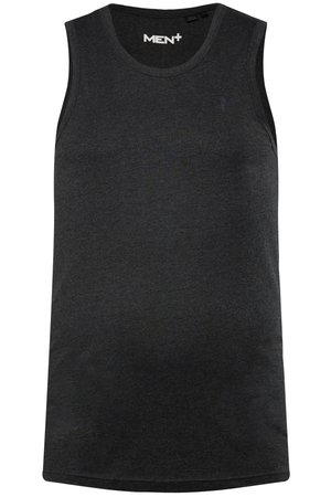 Men Plus, MEN+ TANKTOP, BASIC, RUNDHALS, BIS 8 XL - Top - black
