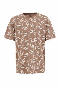 Trükipildiga T-särk - light brown