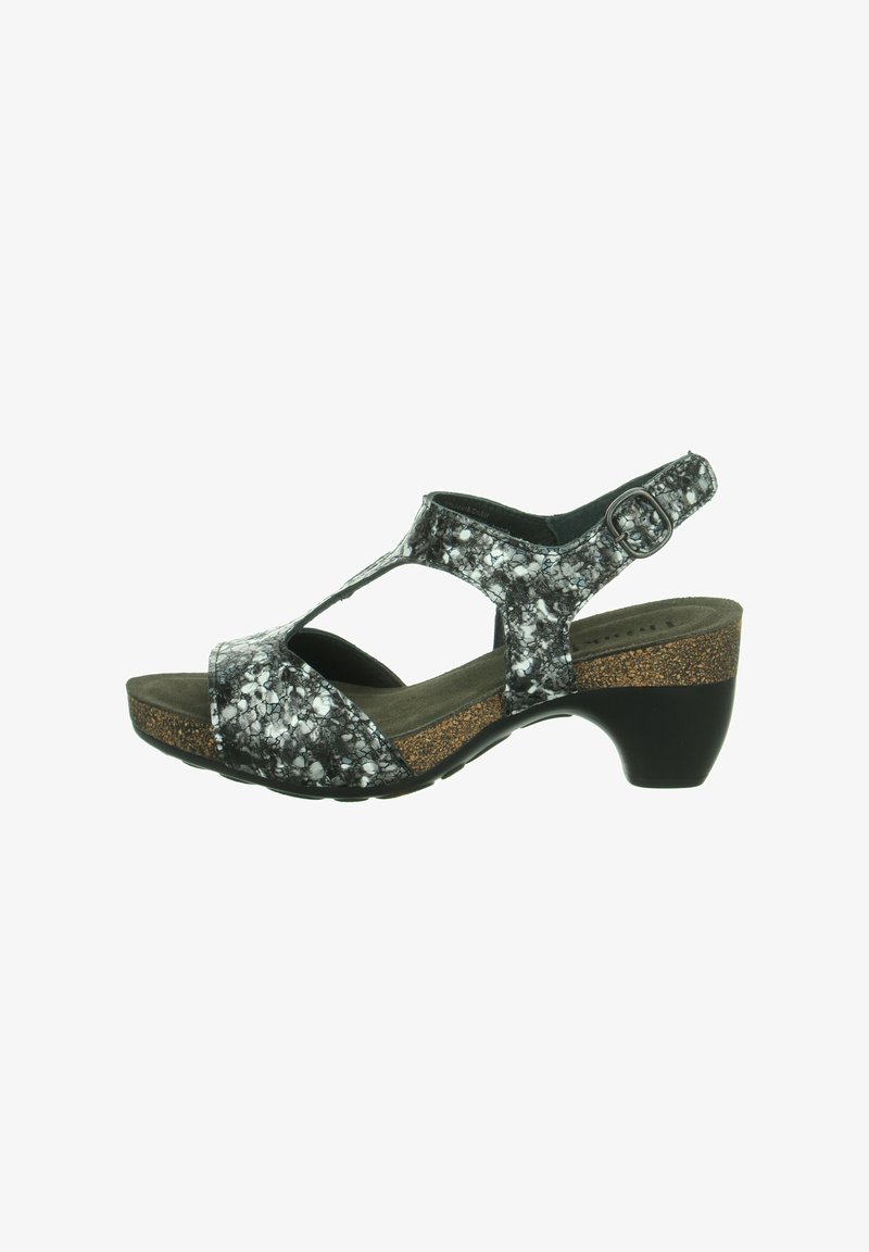 Think! Sandalen met plateauzool - schwarz