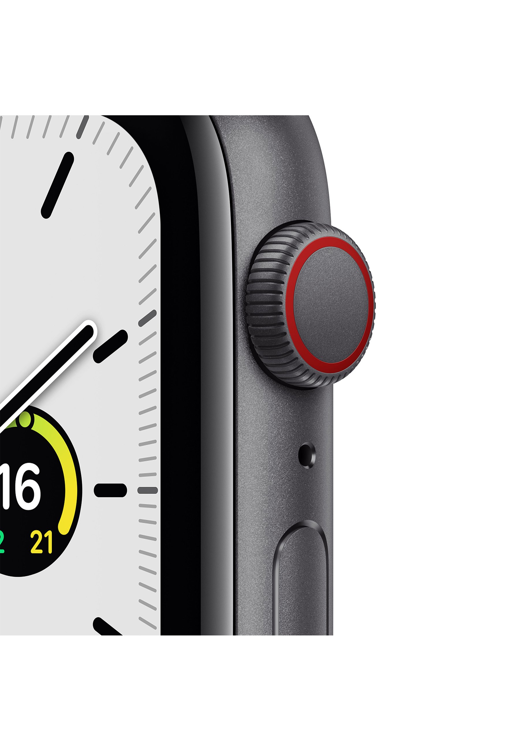 Apple APPLE WATCH SE 44MM (GPS + CELLULAR) - Smartwatch - space grey  aluminium case with midnight sport band/schwarz - Zalando.de