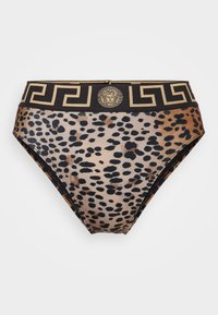 BIKINI BOTTOM BRAZILIAN BRIEF VITA LEOPARD ALL OVER PRINT - Bikini-Hose - natural/black/gold